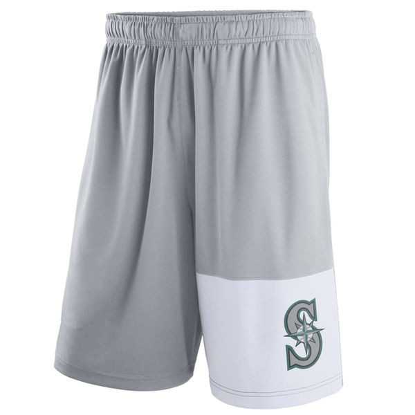 Men's Seattle Mariners Nike Gray Dry Fly Shorts,We sell and wholesale Men's Seattle Mariners Nike Gray Dry Fly Shorts on line form chian!